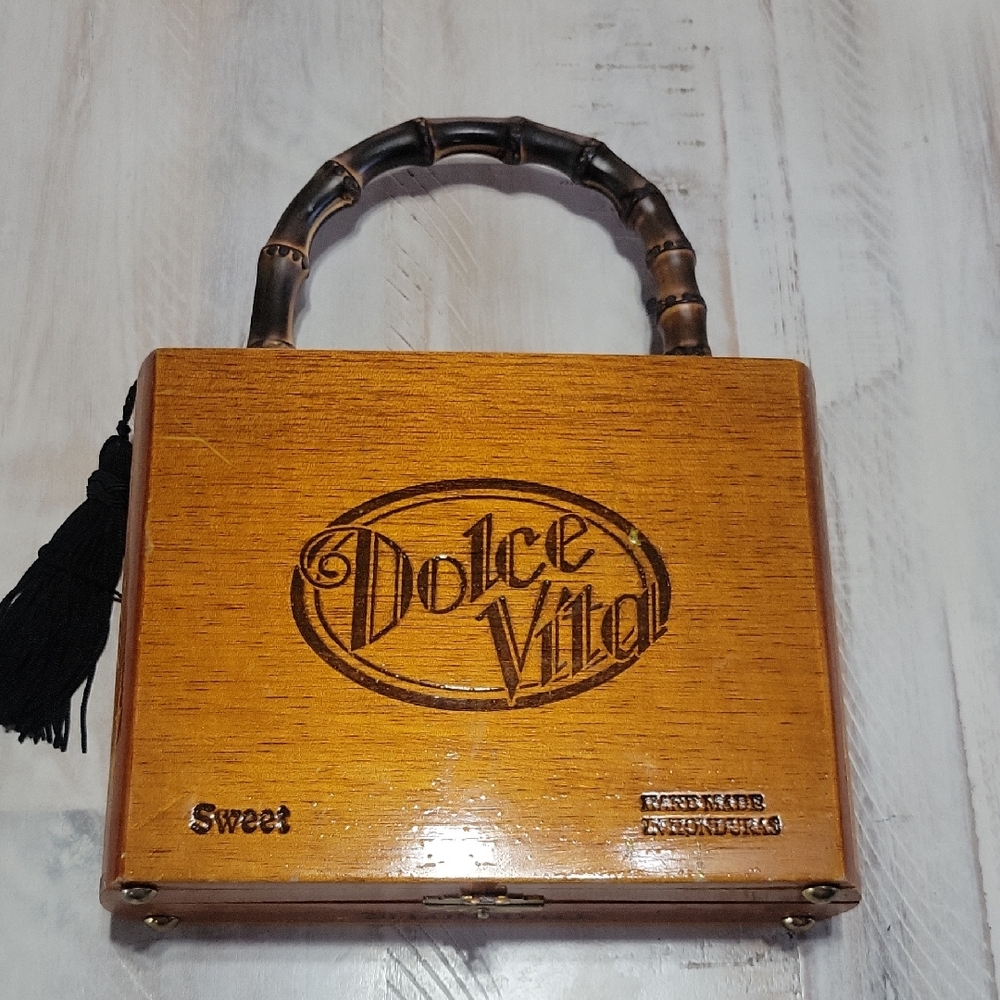 Vintage Wooden Clutch